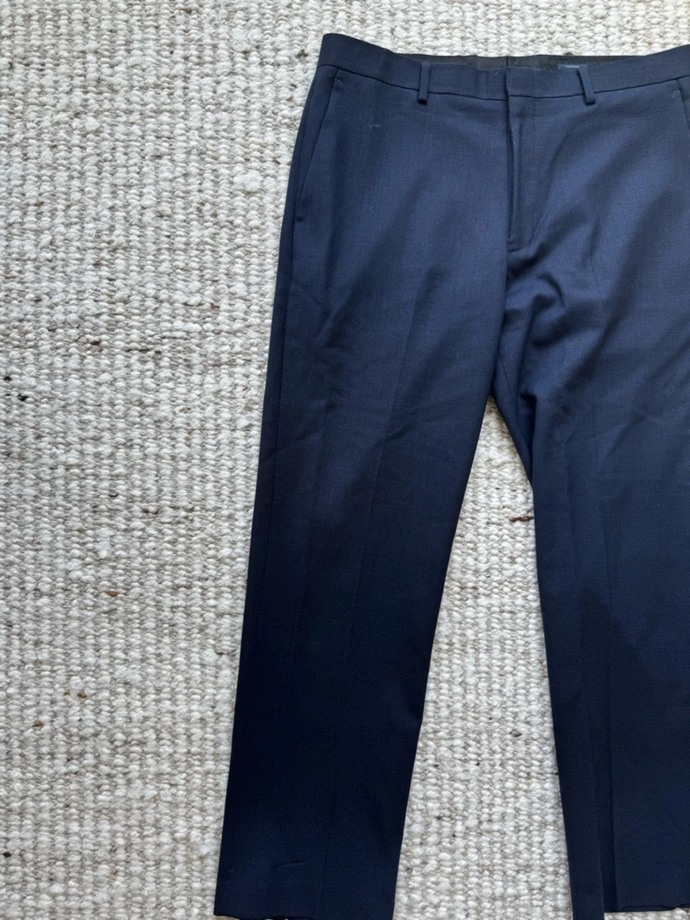 J.Crew Thompson 34x30 Navy 100% Wool Suit Pants Mens Dress Trousers Tailored Fit